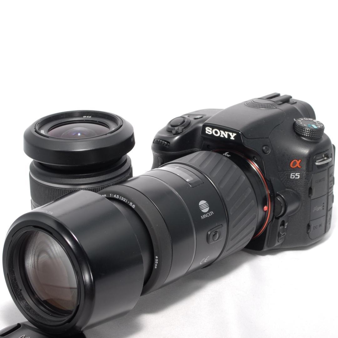 ✨SONY α65✨ダブルレンズ✨初心者おすすめ✨高速連射✨超高画質✨一眼レフ