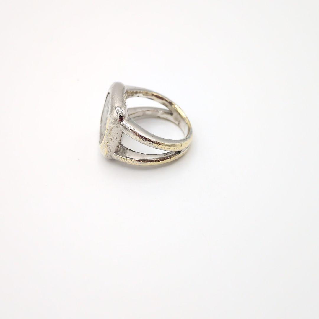 エルメス セリエ コロゾ セリエ シェルリング シルバー SV 17〜18号