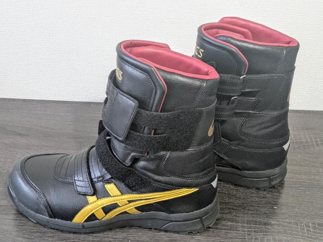 ASICS ウィンジョブ CP401 安全靴 27.5cm ブラック×ゴールド