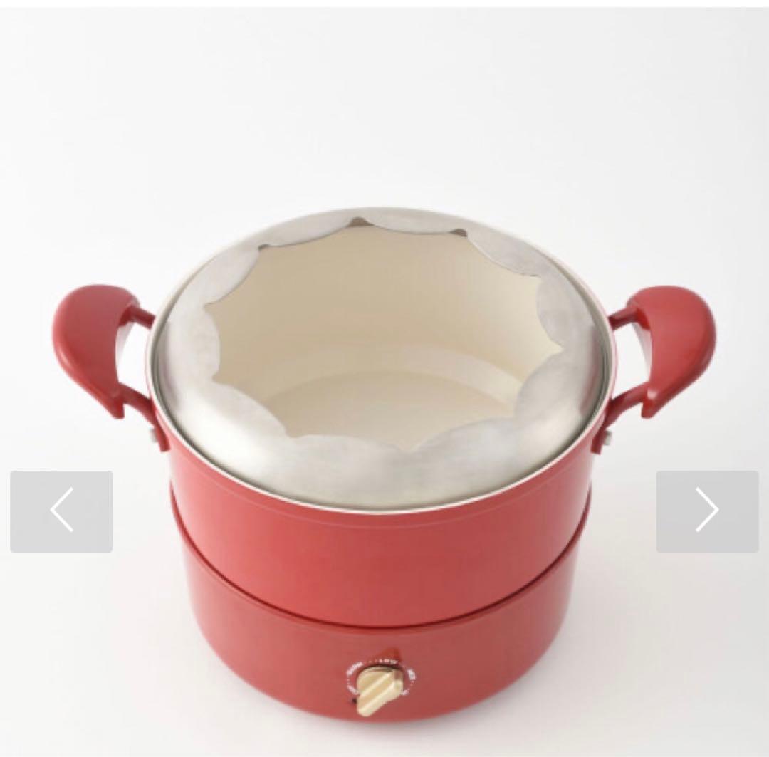 BRUNO マルチグリルポット レッド ブルーノ