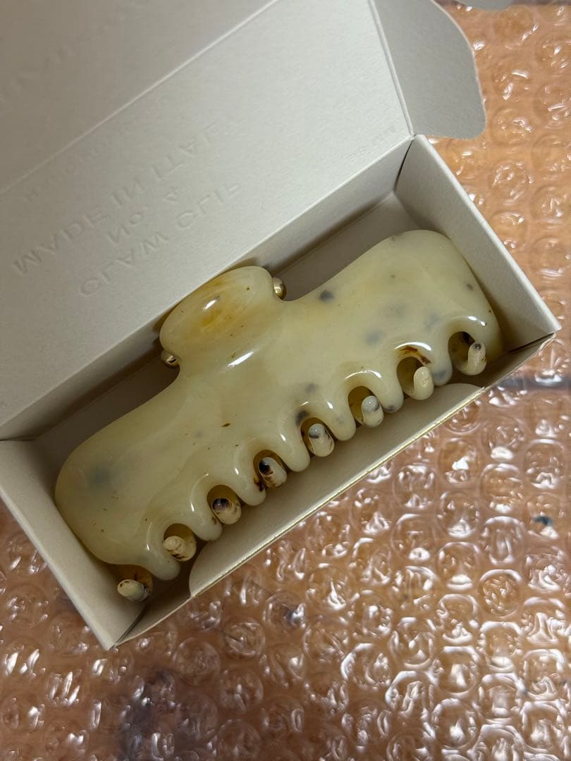 新品［UNDO HAIRWARE］No.4 ヘアクリップ**ライトトータス**