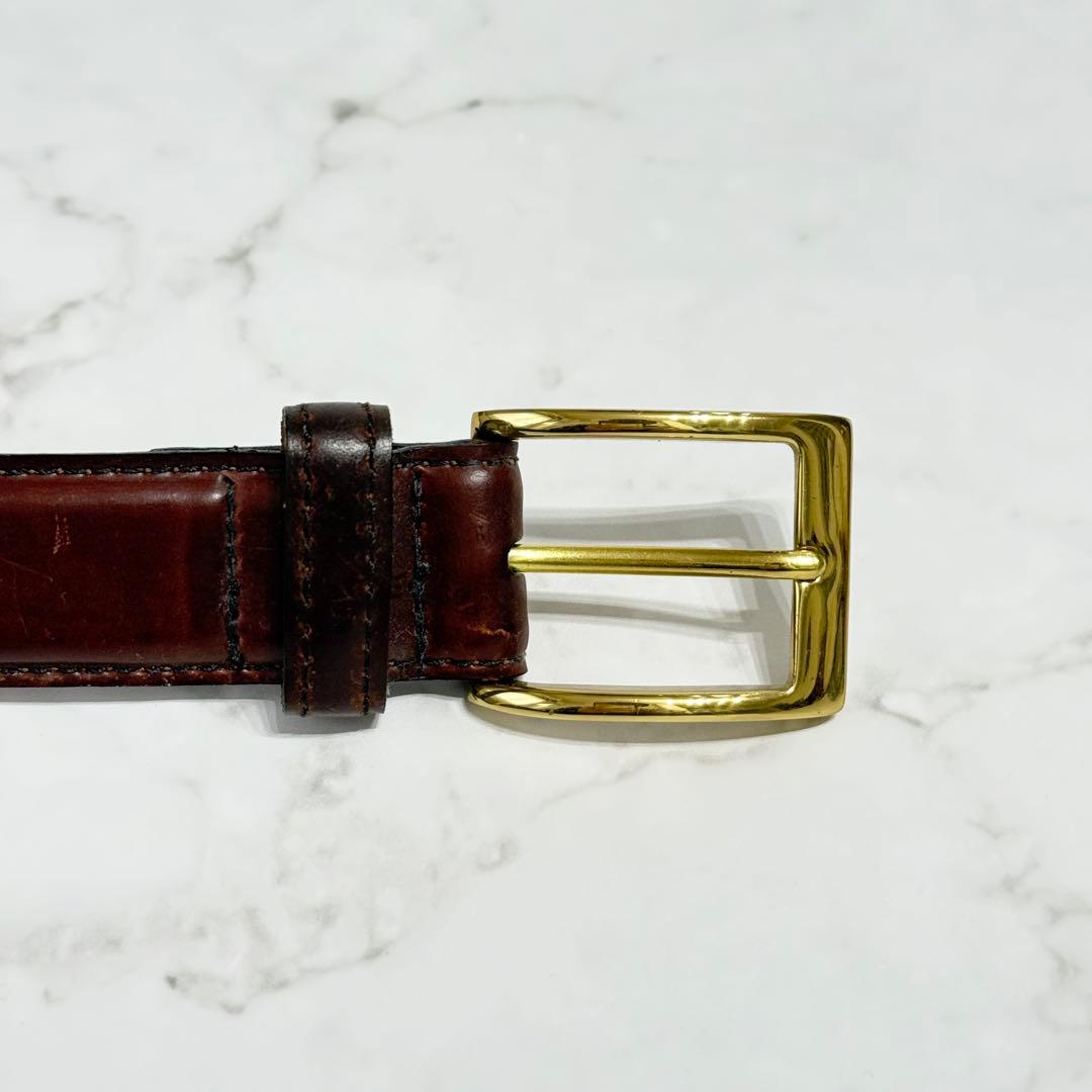 ALDEN ホーウィンシェルコードバン レザー ベルト サイズ：32/80