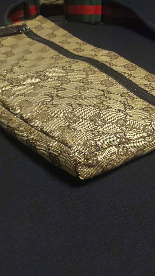 美品　グッチ　CG キャンパス　ウエストポーチ　ボディバッグ※要確認