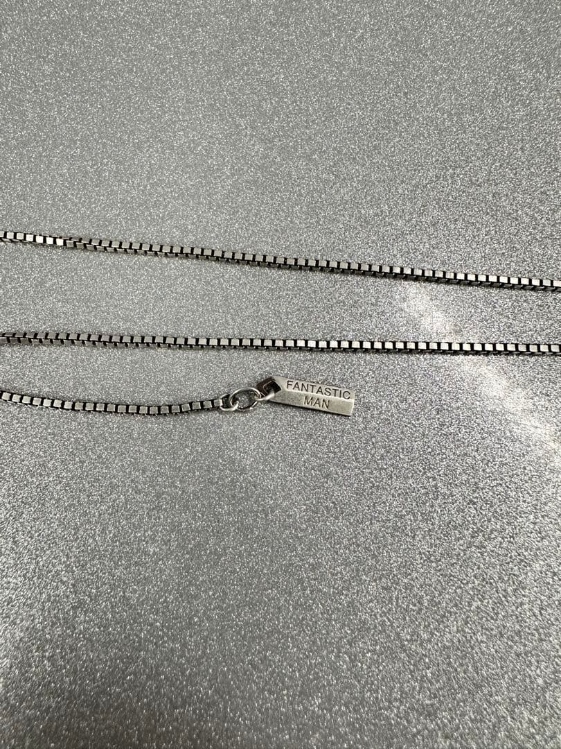 FANTASTIC MAN silverネックレス ベネチアンチェーンターコイズ
