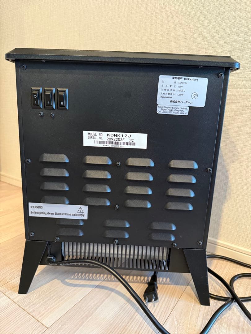 KDNK12J ブラック ストーブ レトロ　暖炉風