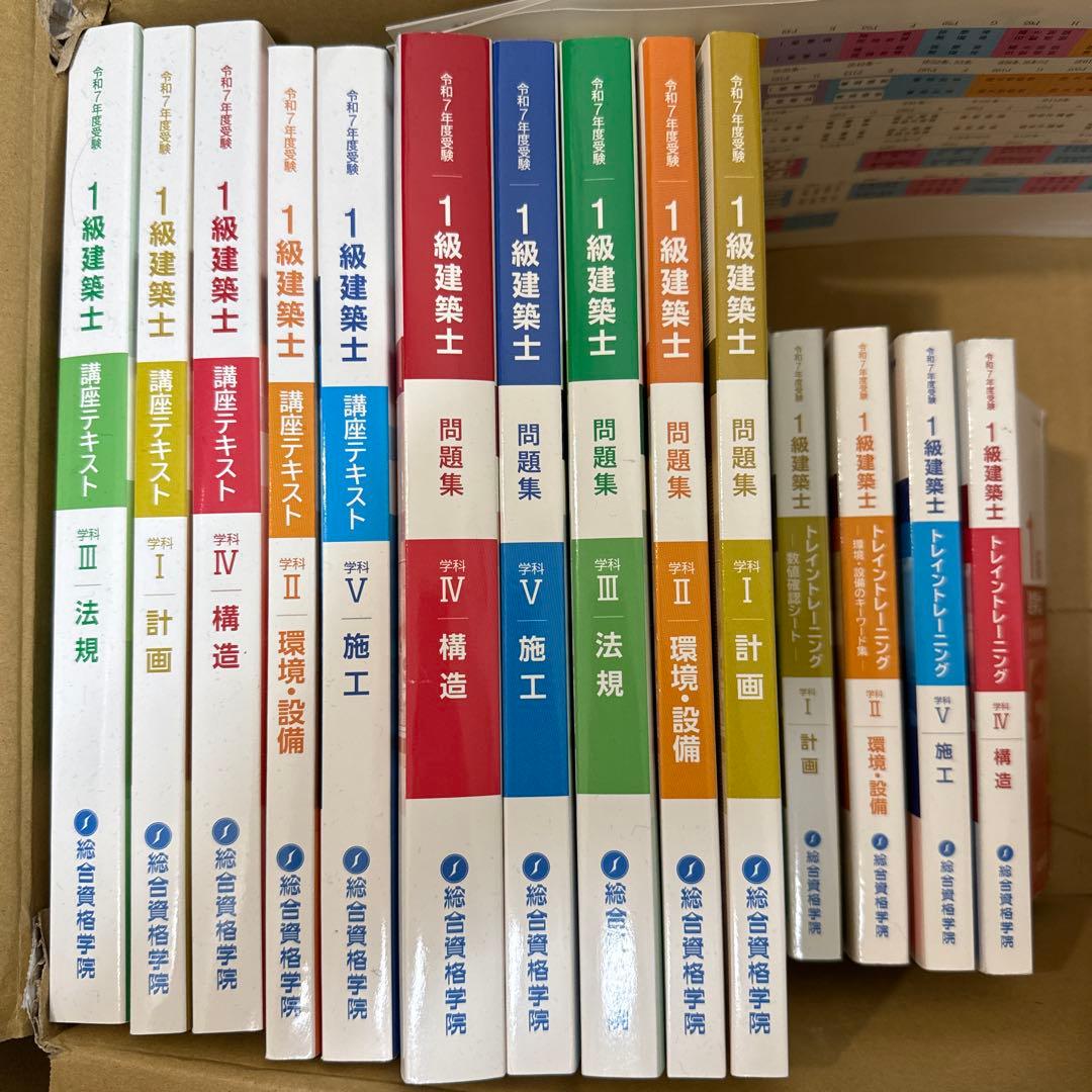 ケ*ン様 令和7年 一級建築士 総合資格テキスト＋コンパクト作品集
