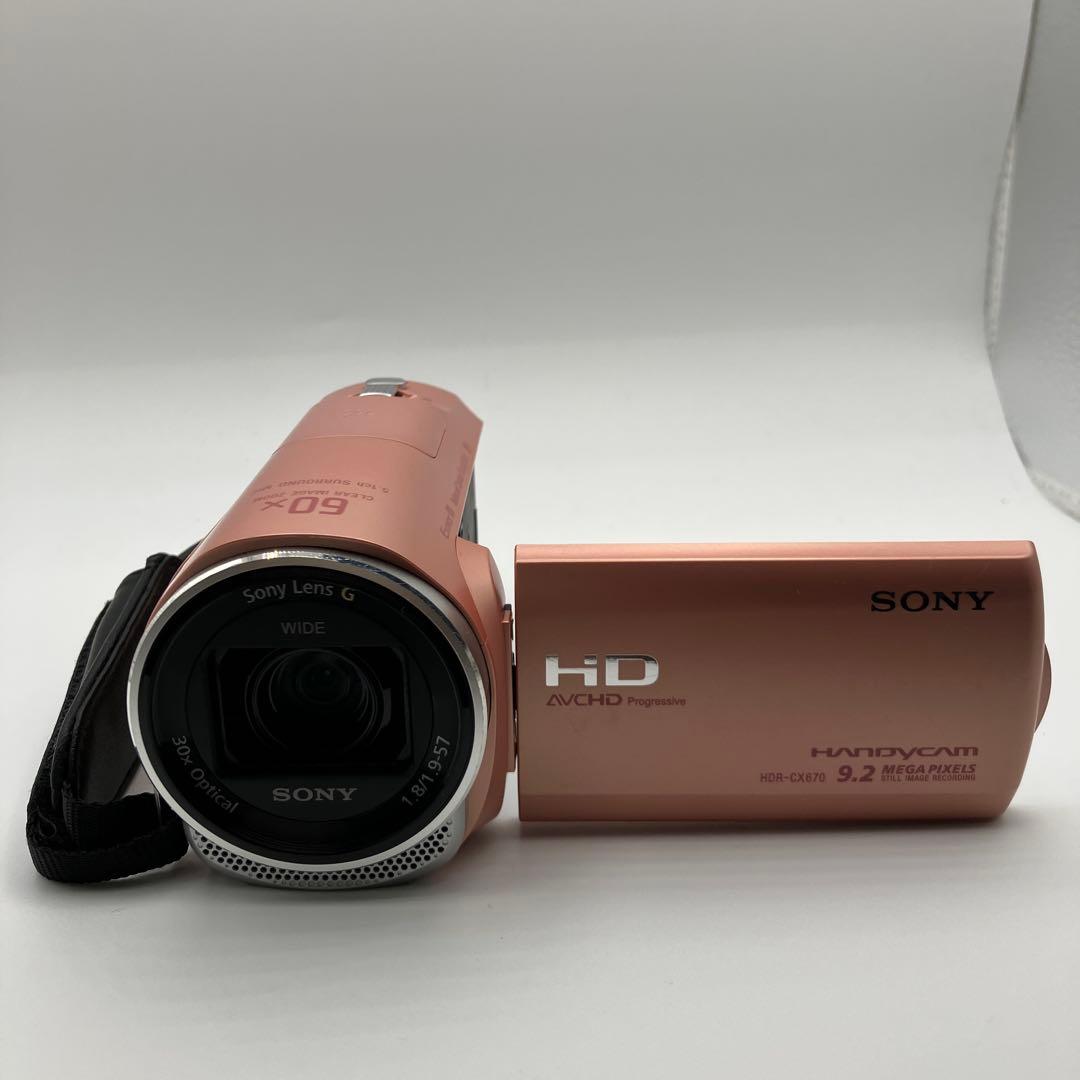 【未使用級】Sony HDR-CX670 ピンク ビデオカメラ 付属品多数