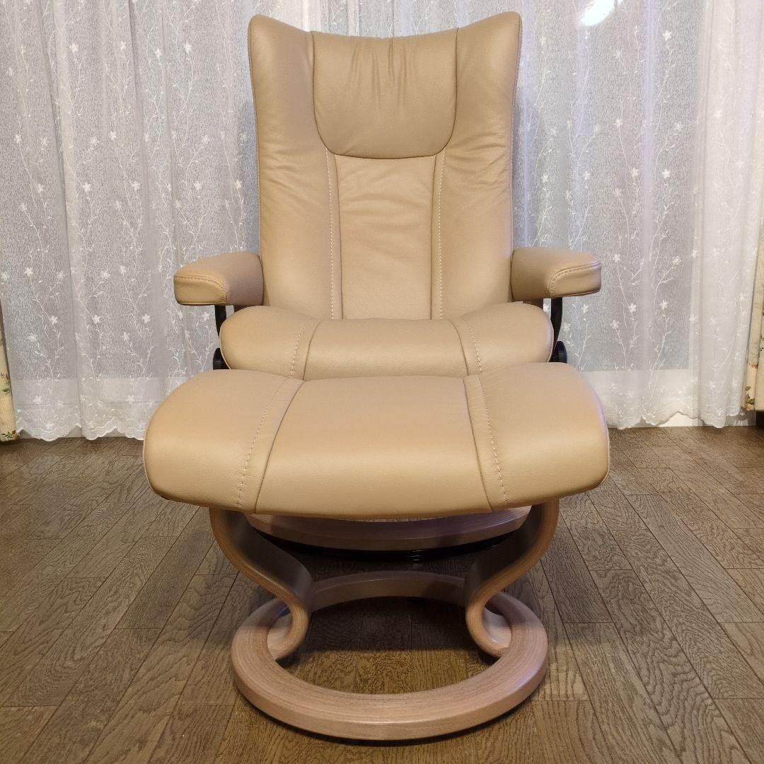 エコーネス　ストレスレス　チェア.オットマン　セット　ウィングМ