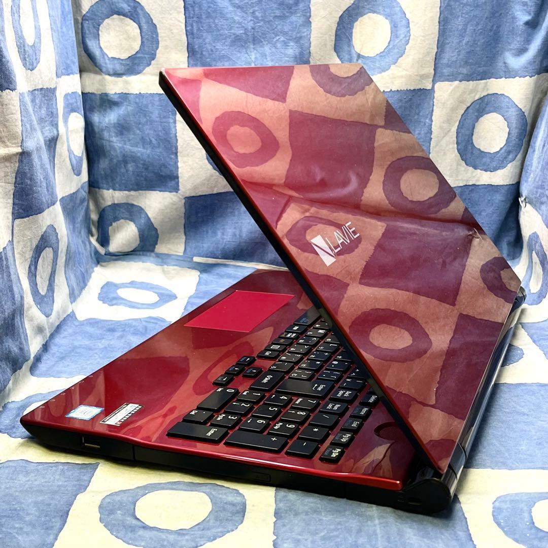 大容量HDD 1TB☆大人気赤ノートパソコン♪カメラ&ブルーレイ搭載♡Win11