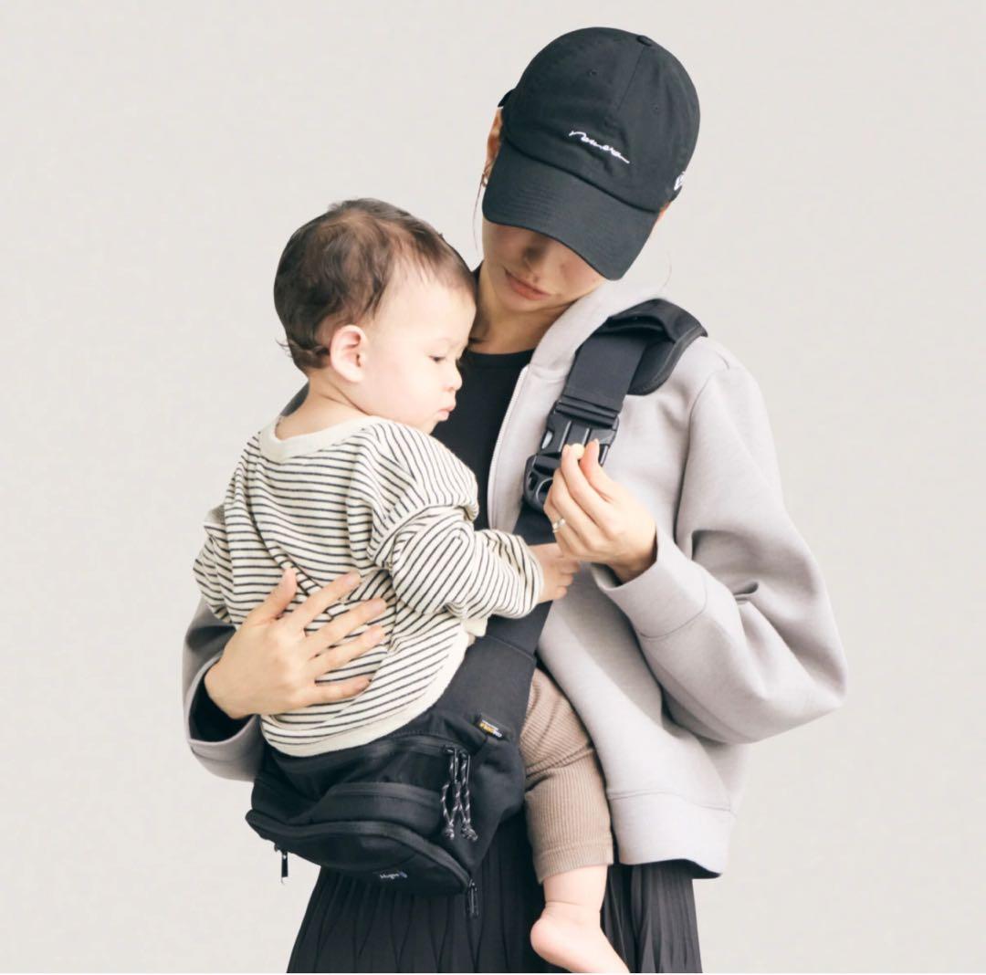 【巾着付き】Hugoo ヒップシート　ベージュ