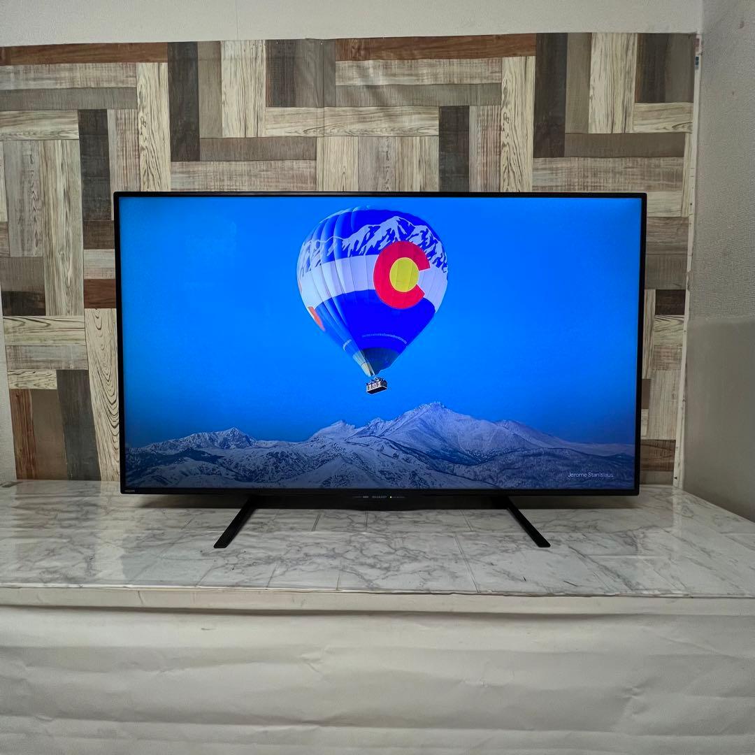即日受渡❣️全国送料込シャープ50型液晶テレビ外付HDD録画対応　Wチューナー