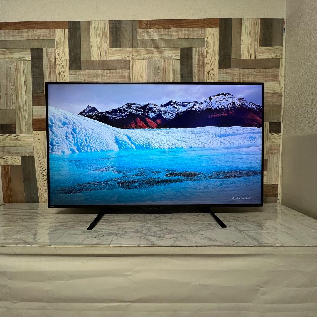 即日受渡❣️全国送料込シャープ50型液晶テレビ外付HDD録画対応　Wチューナー