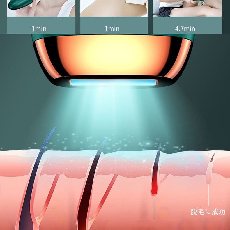 脱毛器 光脱毛器 自動照射 IPL脱毛 VIO 家庭用脱毛器 永久脱毛男女兼用