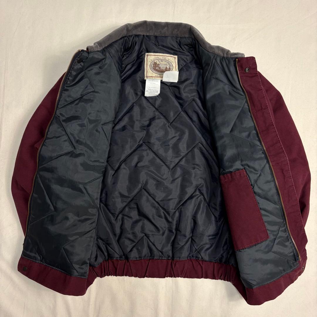 【A】Walls ダックワークジャケットスイングトップUSA製Mコーデュロ