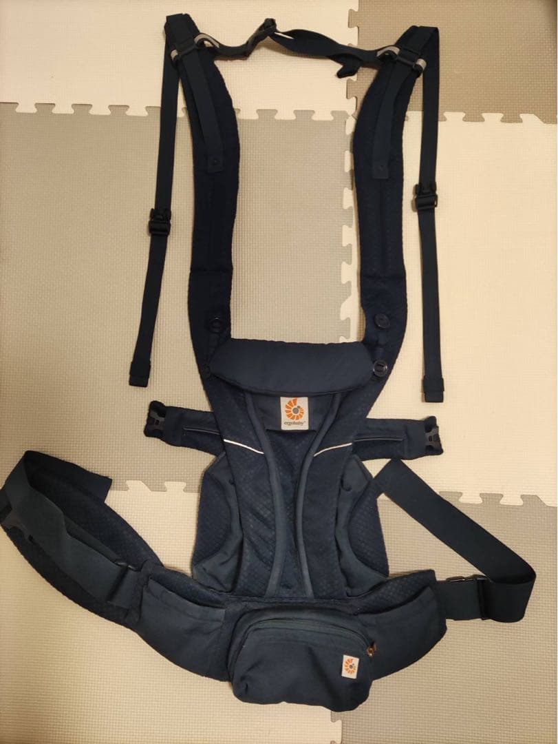 ※抱っこ紐カバー付　ネイビー 抱っこ紐 メッシュ素材　ERGObaby