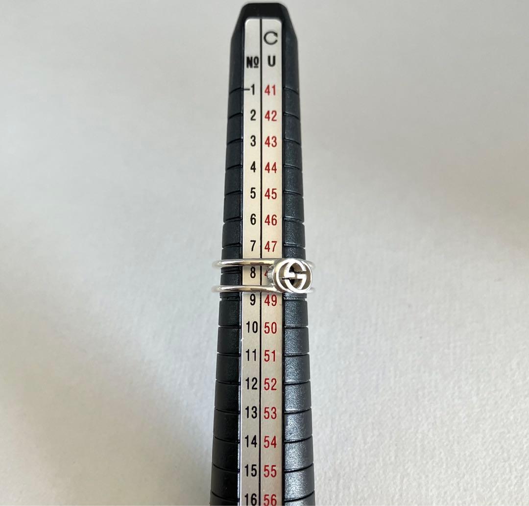 GUCCI グッチ インターロッキング GGロゴ リング シルバー925約8号