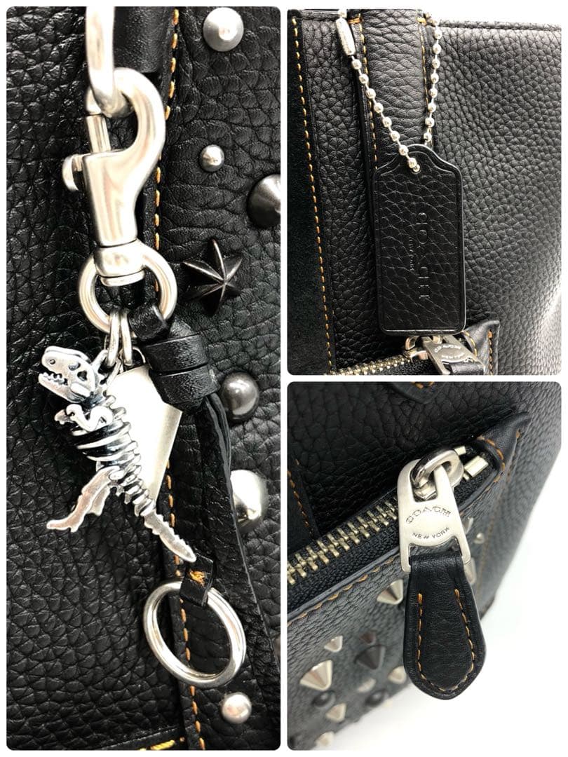 【未使用級】 COACH トートバッグ メトロポリタン スタッズ レキシー