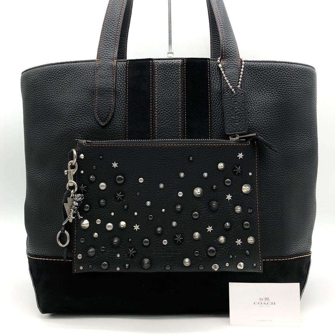 【未使用級】 COACH トートバッグ メトロポリタン スタッズ レキシー