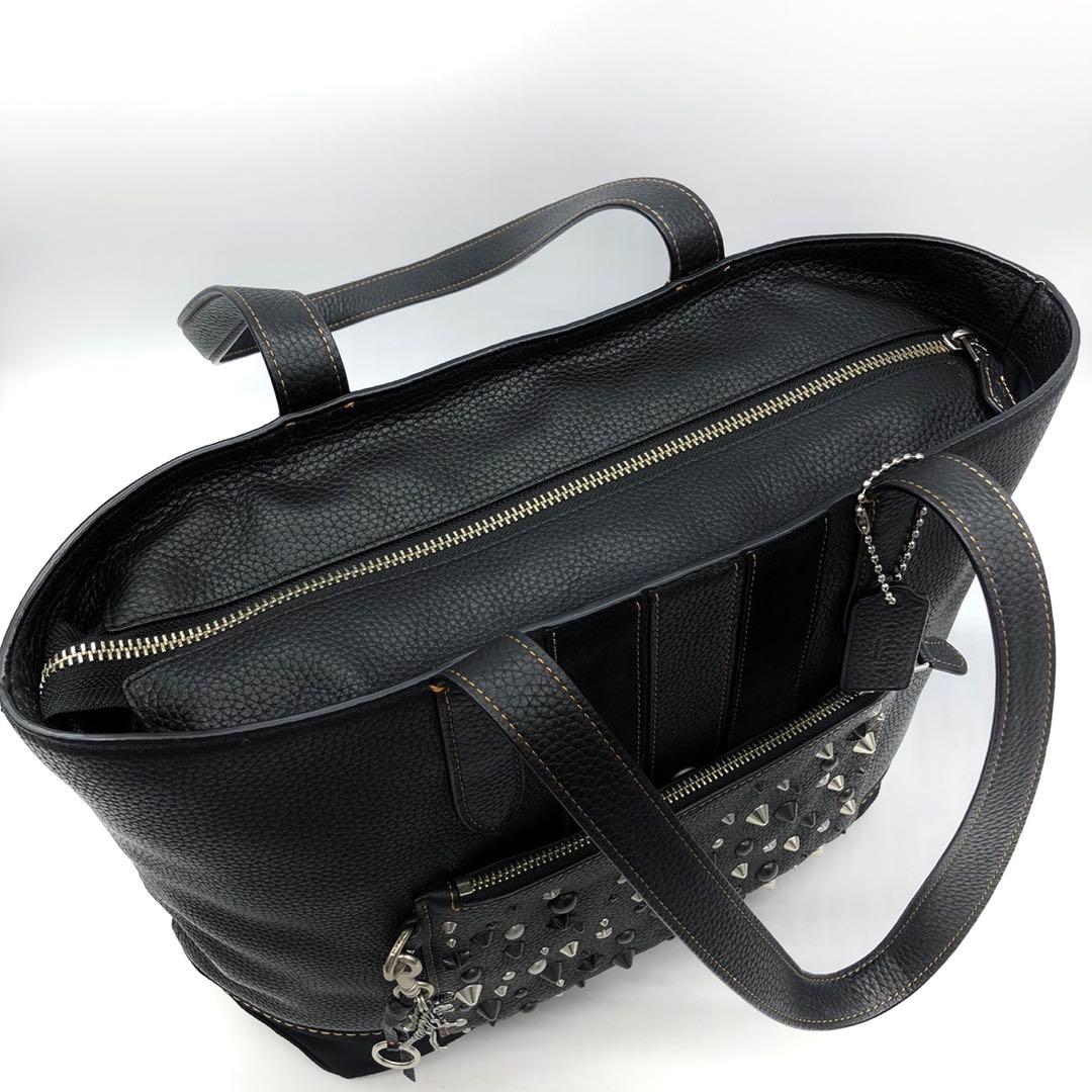 【未使用級】 COACH トートバッグ メトロポリタン スタッズ レキシー