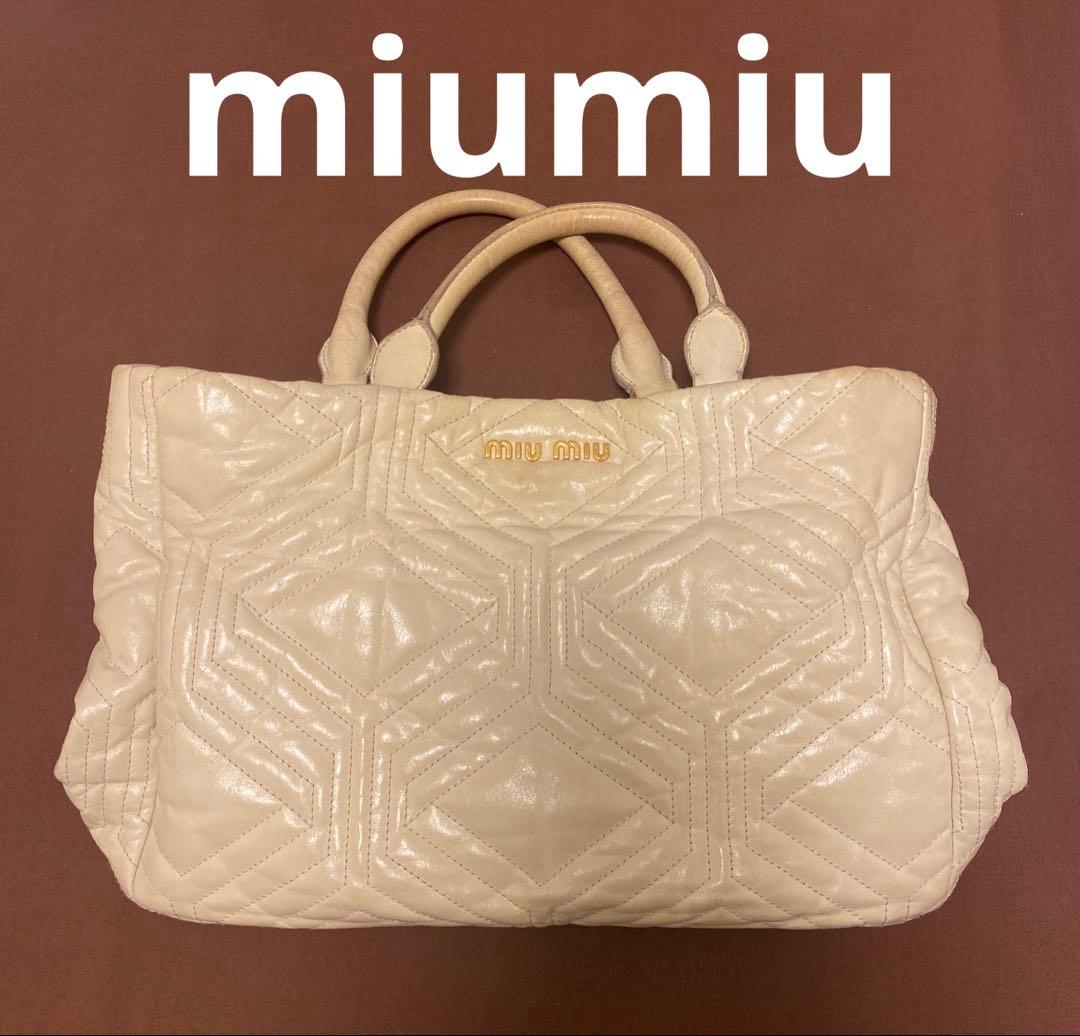 ✴︎miumiu✴︎ 2way bag ダイアモンドキルティング ショルダーバッグ