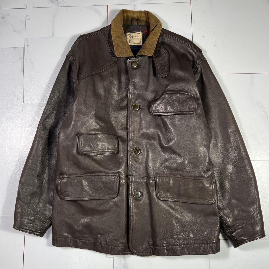 80's 90's O.Henry レザースポーツジャケット レザーコート