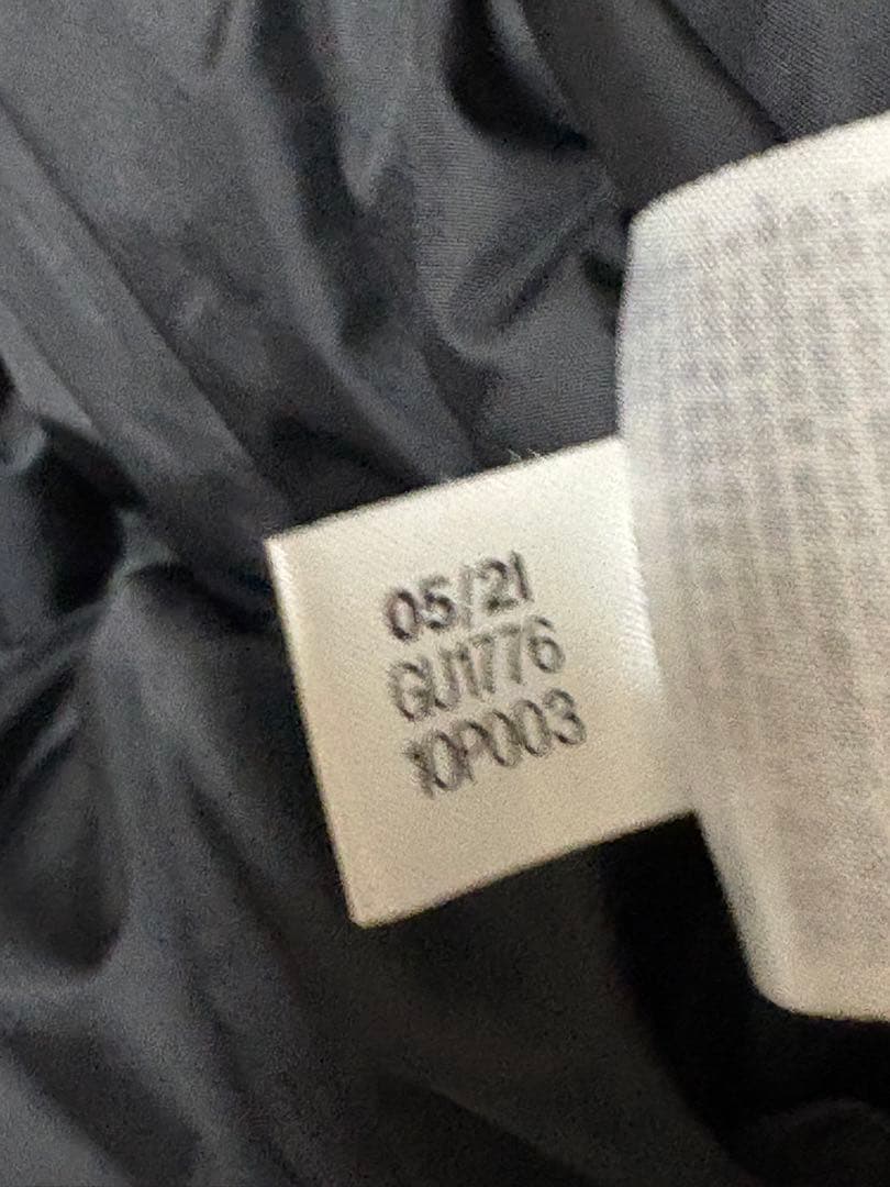 adidas アディダス ダウンジャケット ベロア　総柄 ゴールド　L