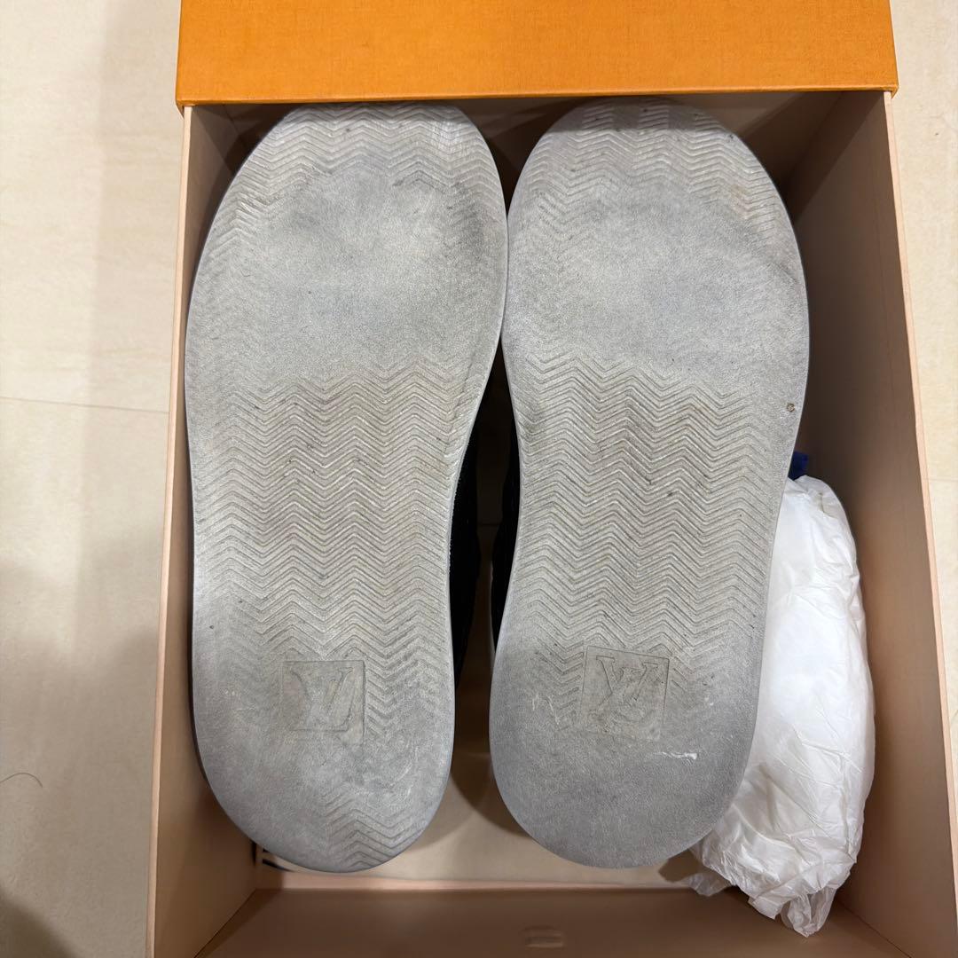 LOUIS VUITTON ブラック レザー スニーカー