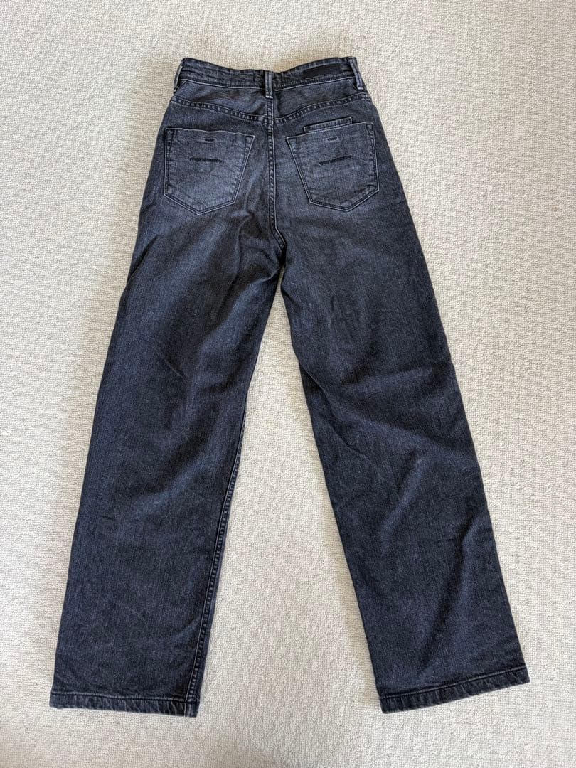 YANUK Lilith ストレートデニム ダークグレー