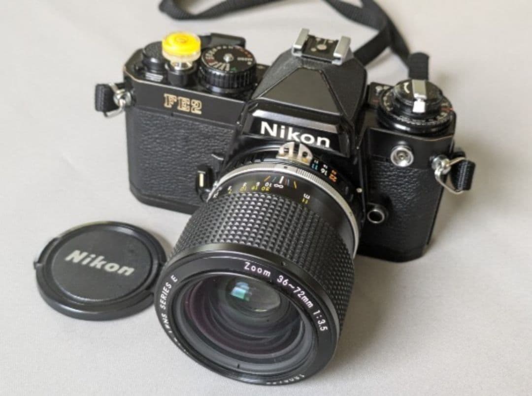 フィルムカメラ　Nikon FE2　36-72mm F/3.5ズームレンズセット