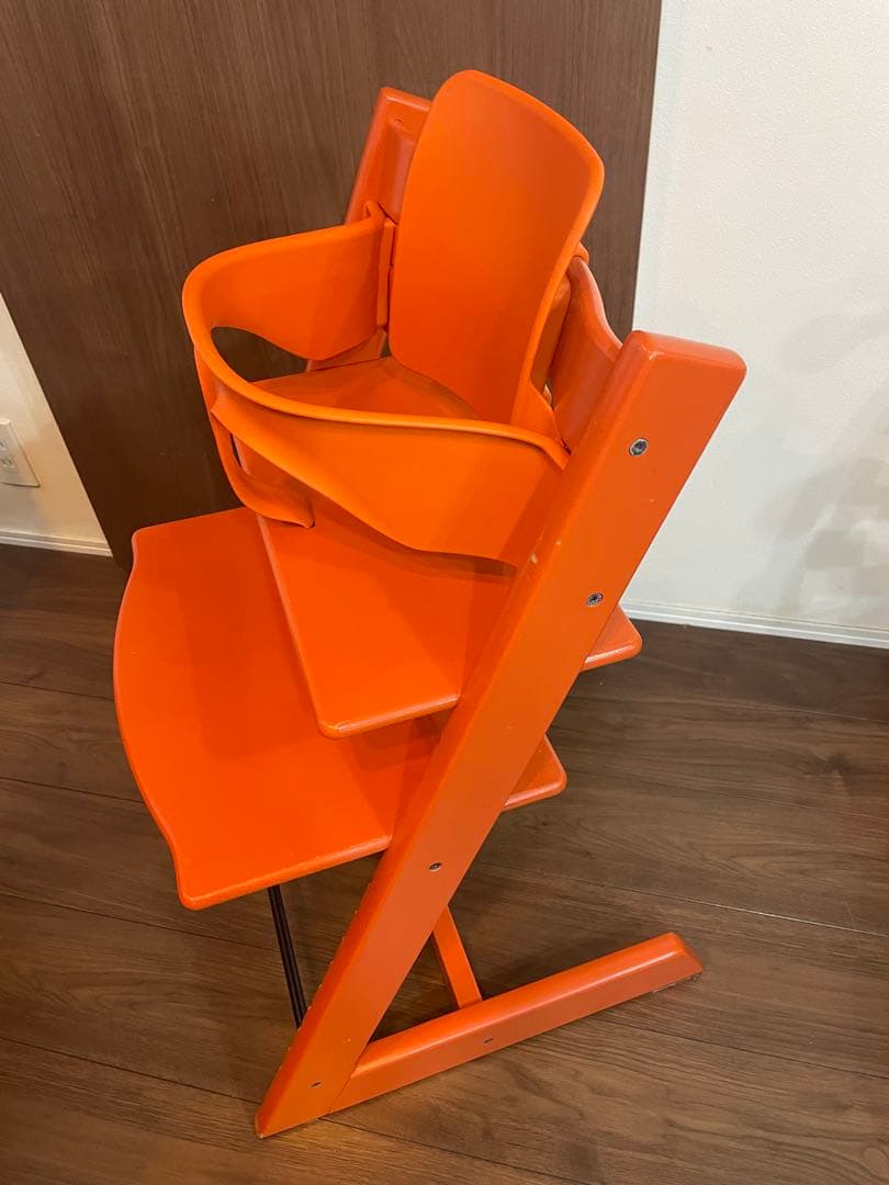 STOKKE　トリップトラップ　ベビーセット付き オレンジ