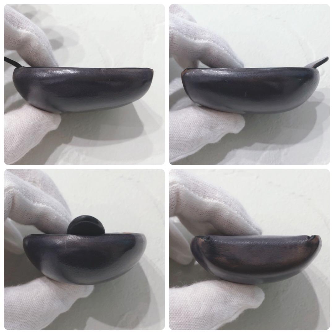 ☆未使用☆GANZO ケース マエストロ ダークグレー レザー コンパクト