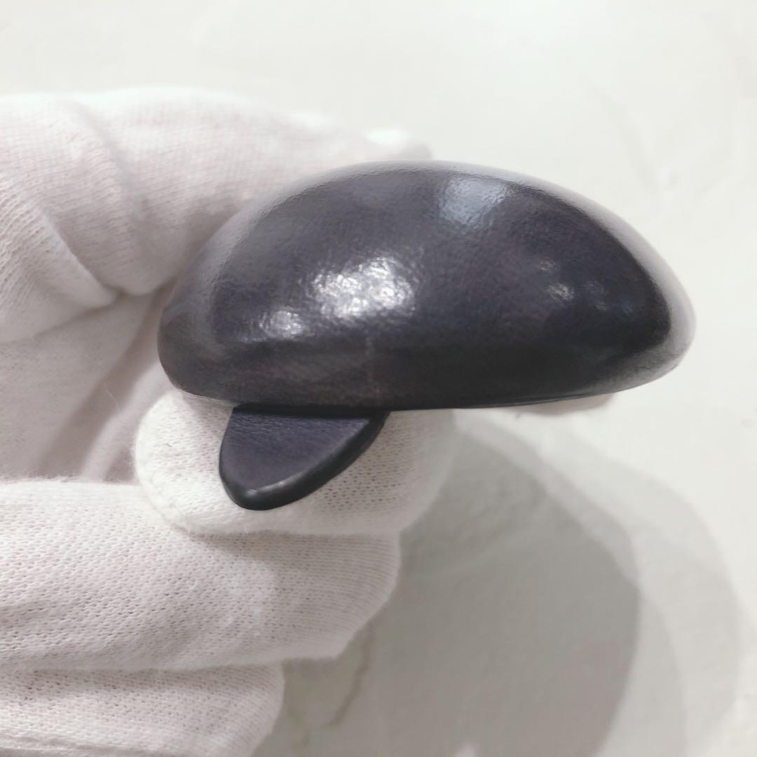 ☆未使用☆GANZO ケース マエストロ ダークグレー レザー コンパクト