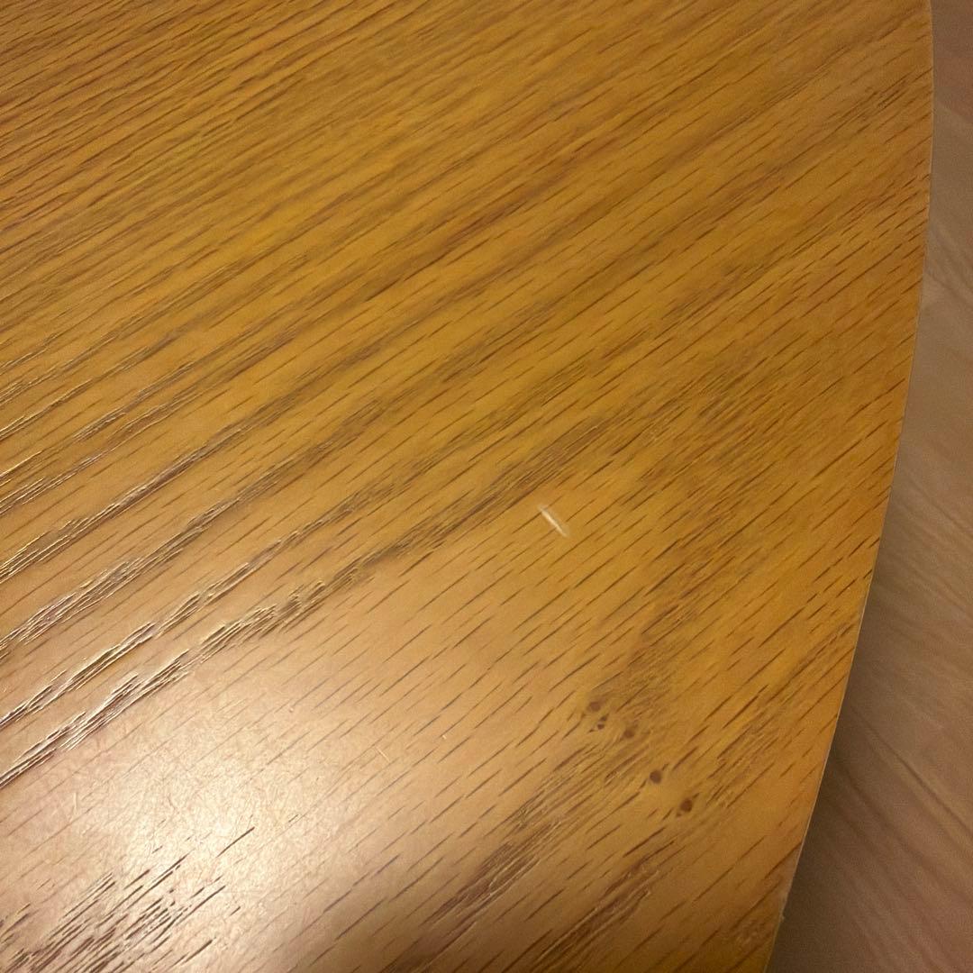 リビング　テーブル　木製　折りたたみ　楕円