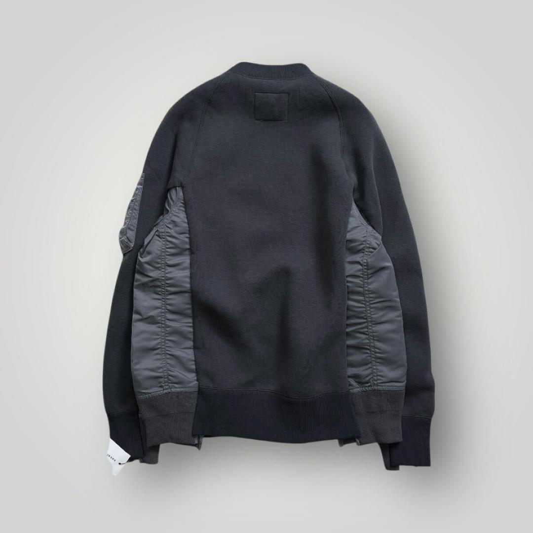 [タグ付 未使用品] sacai ドッキング スウェット グレー