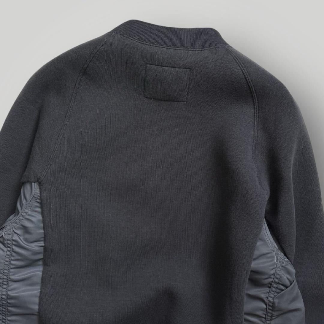 [タグ付 未使用品] sacai ドッキング スウェット グレー