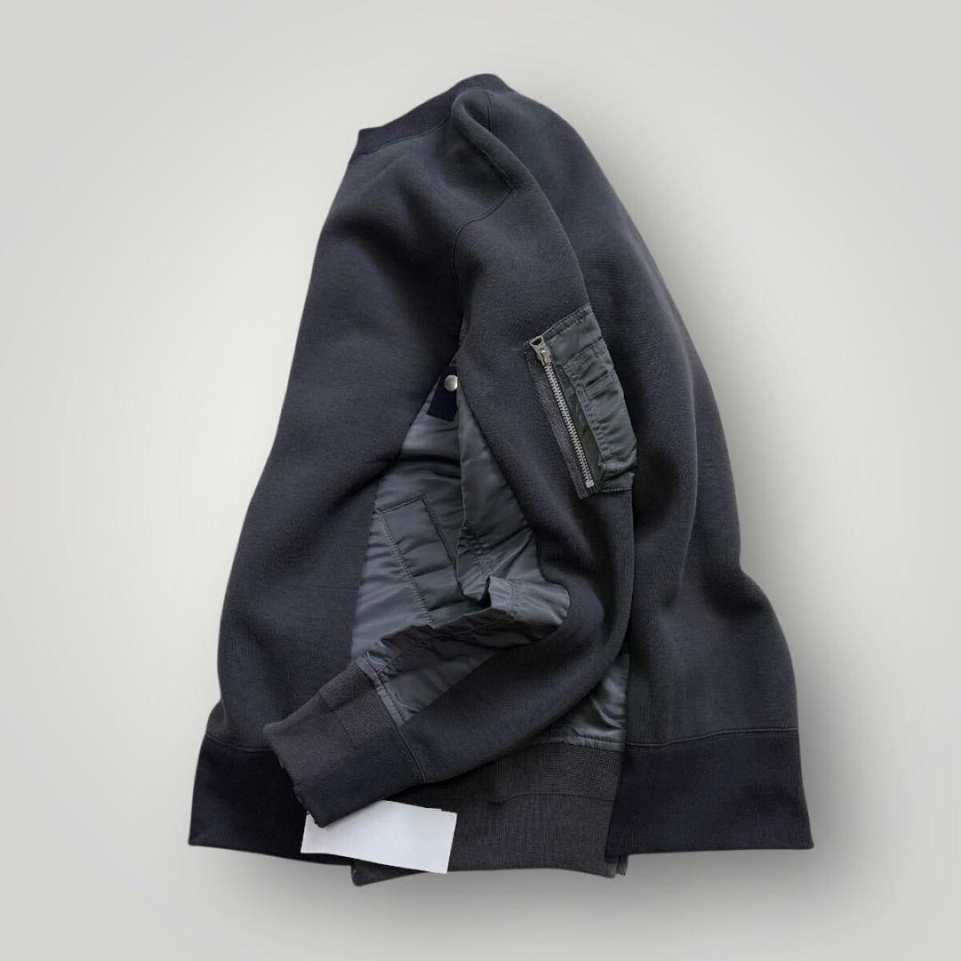 [タグ付 未使用品] sacai ドッキング スウェット グレー