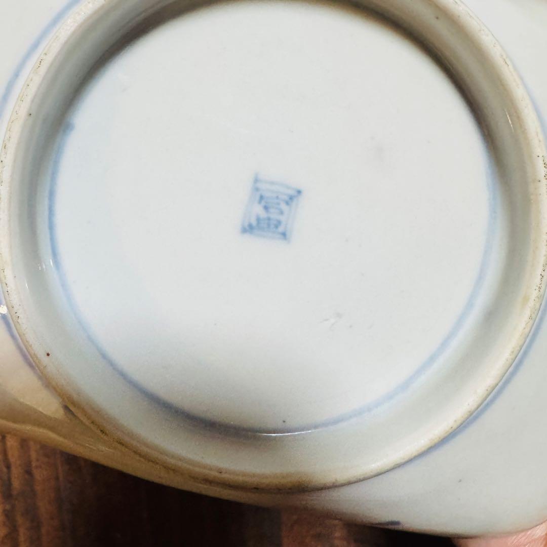 トム様用　伊万里 錦手色絵 帆船　波　松竹梅長皿文2客　角皿