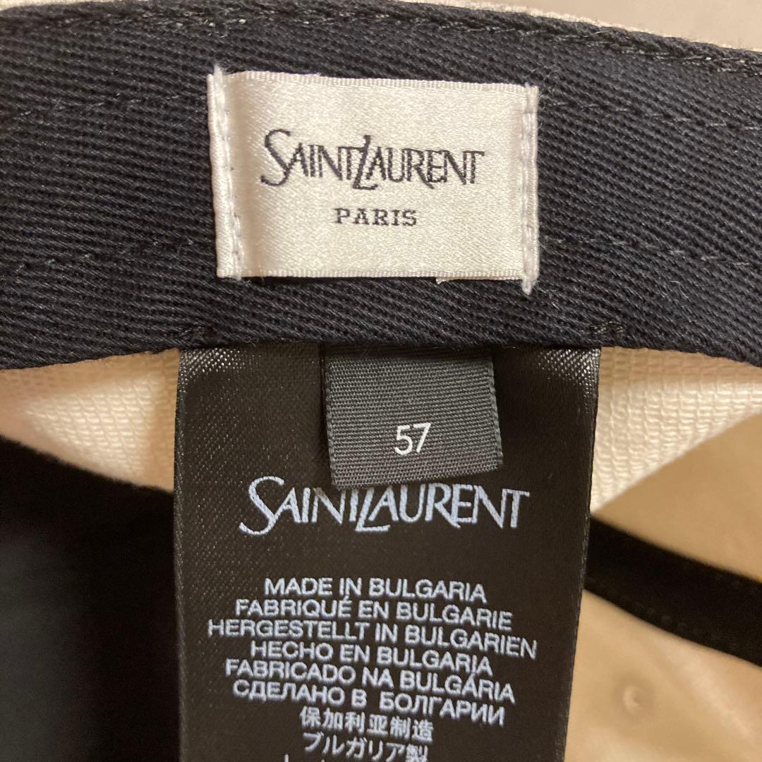 サンローラン　キャップ　アイボリー