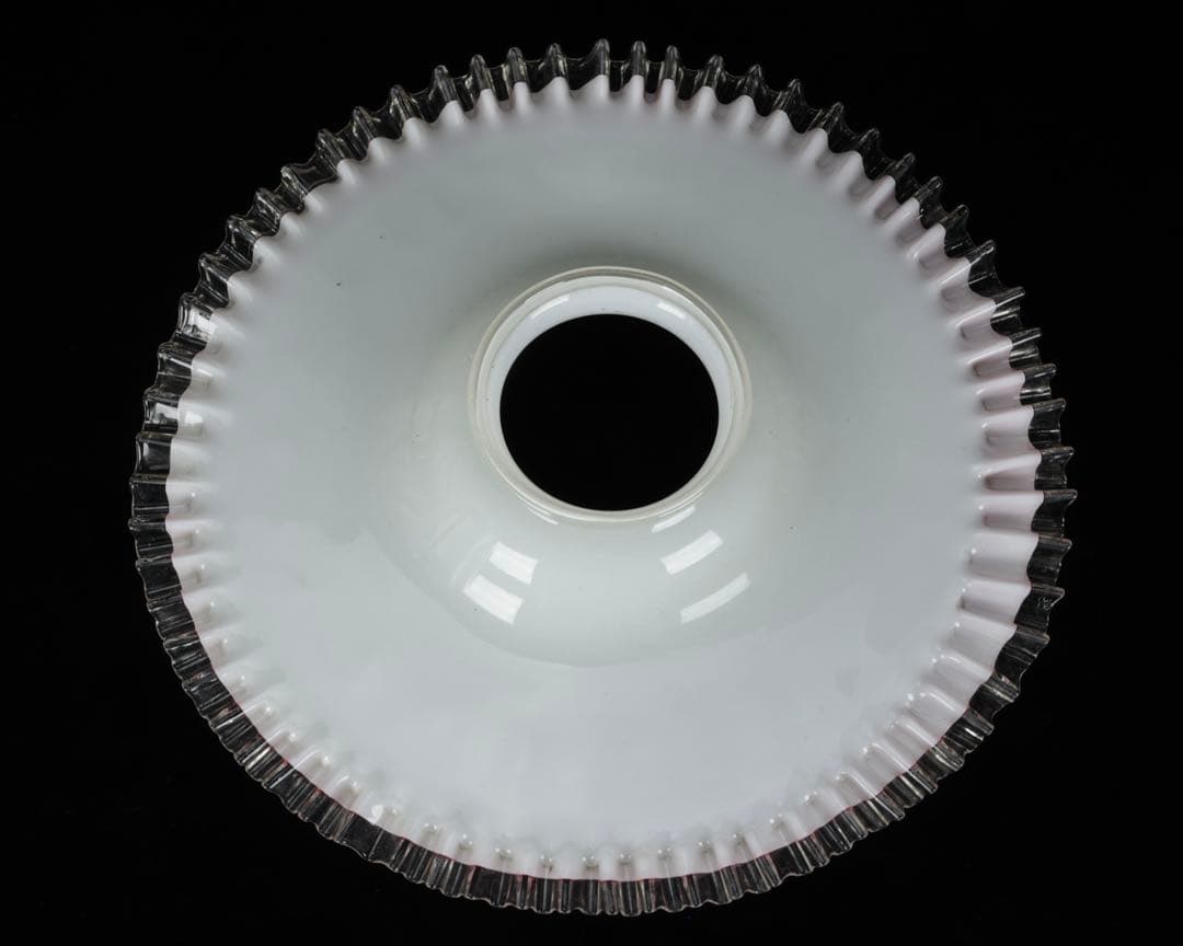 け*ん様 吊りオイルランプ 明治～大正期 乳白ガラス傘 マーブルピンク模様オイル