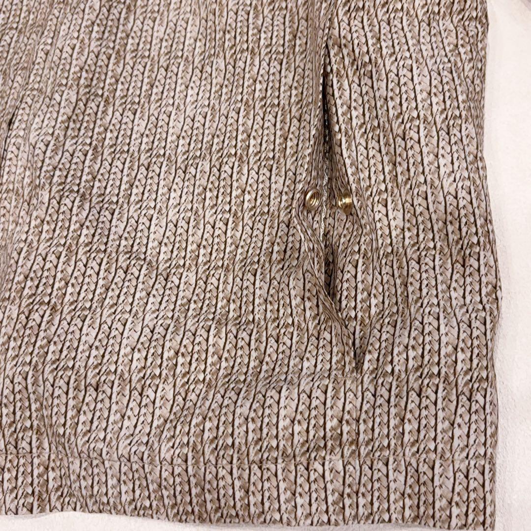 極美品 ARMANI COLLEZIONI ベージュ系 ジャケット ヘビ柄 L