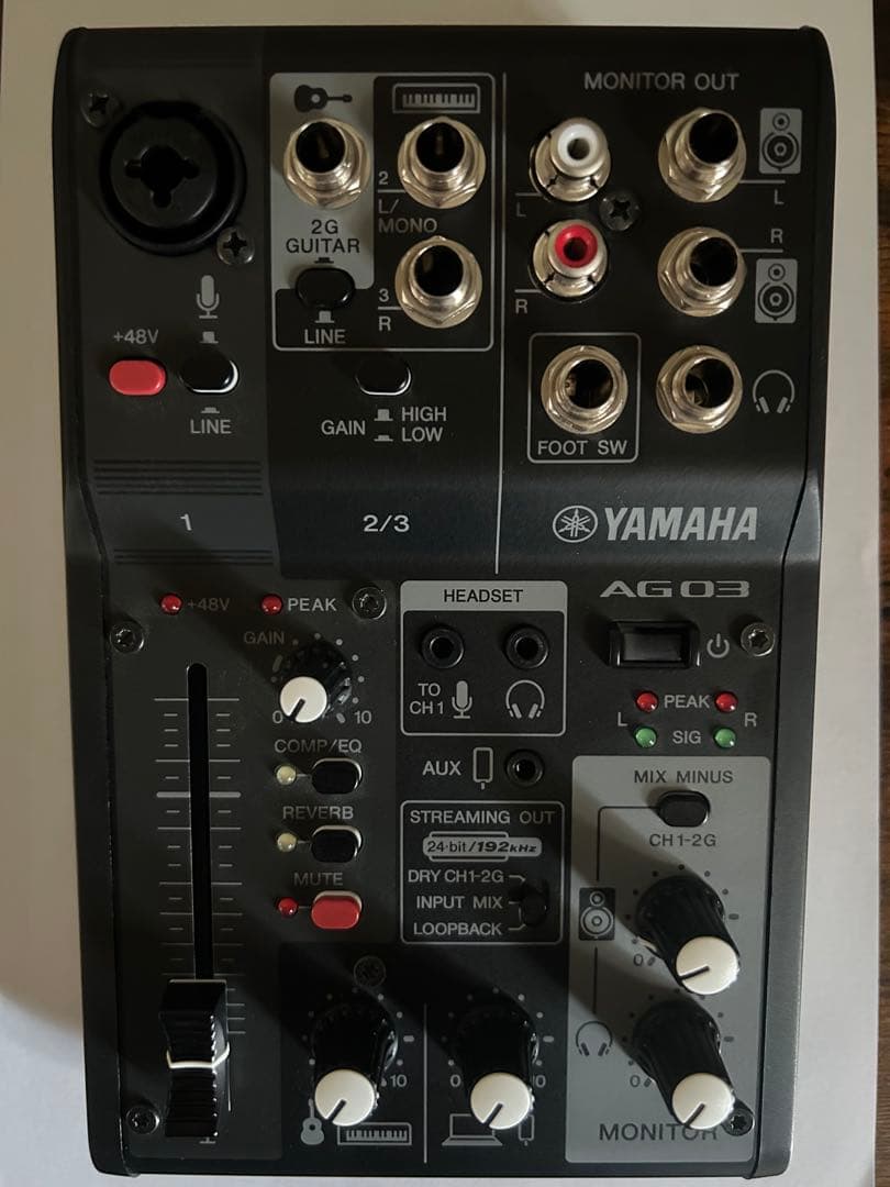 【美品】YAMAHA AG03 ライブストリーミングミキサー