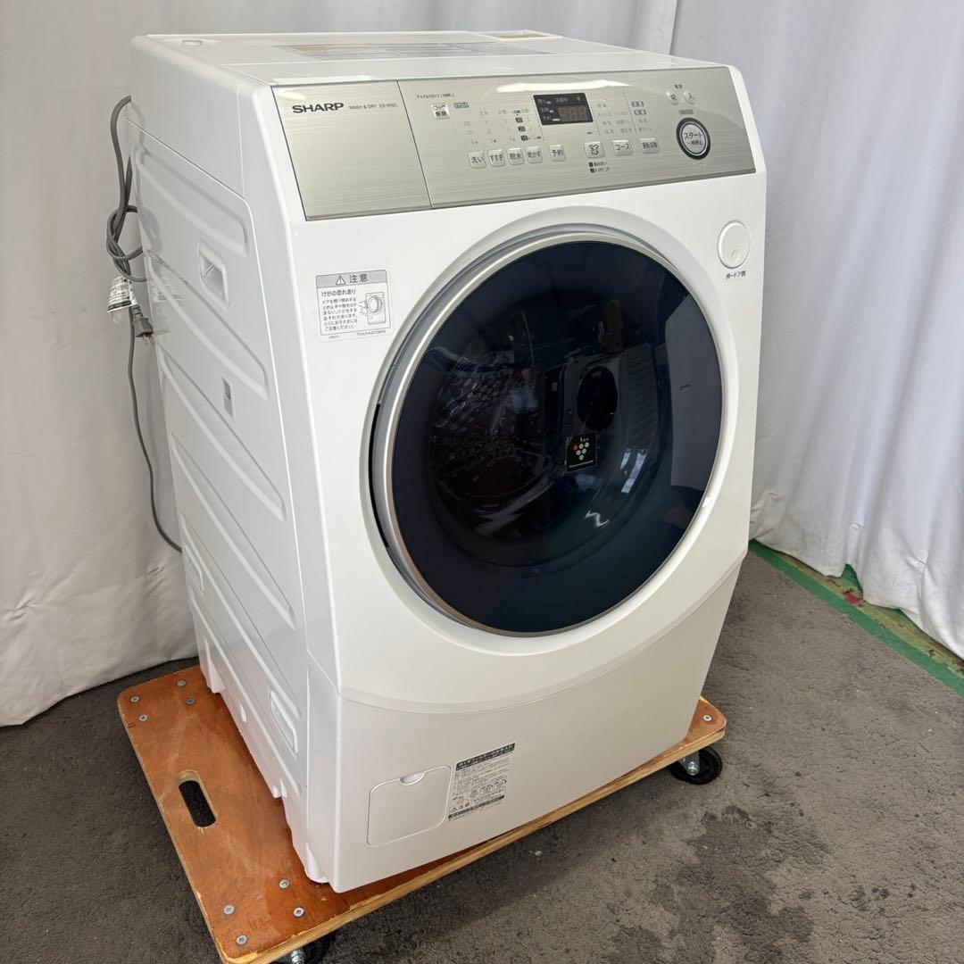 898❤️　ドラム式洗濯機　シャープ　10キロ　乾燥　左開き　綺麗　安い　設置無料