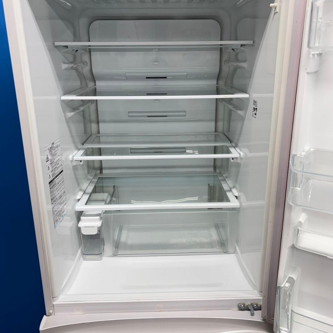 699 大型冷蔵庫　右開き　ガラストップ　400L強 自動製氷機　半年保証　美品