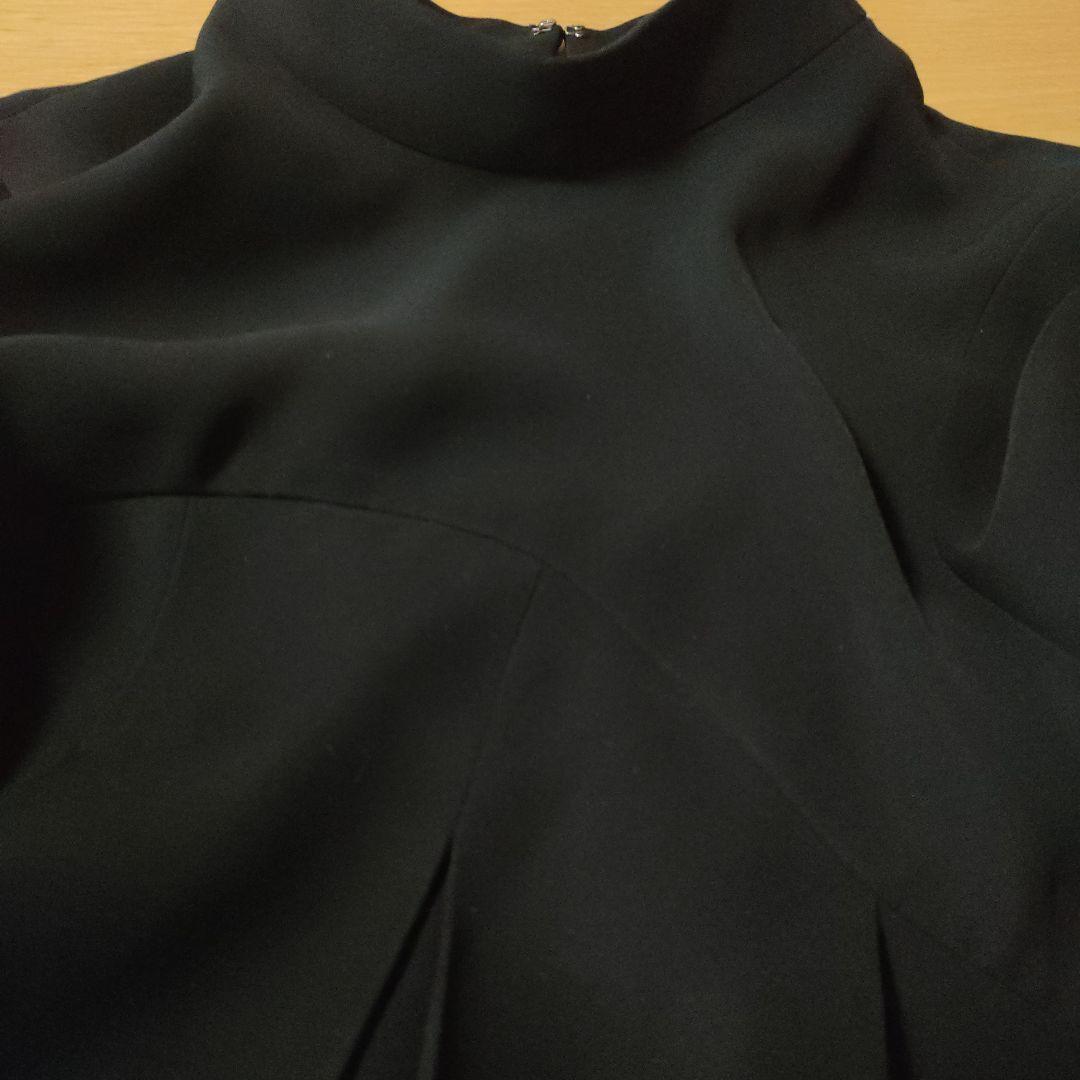 ENFOLD PEツイル BOXプリーツプルオーバー　黒