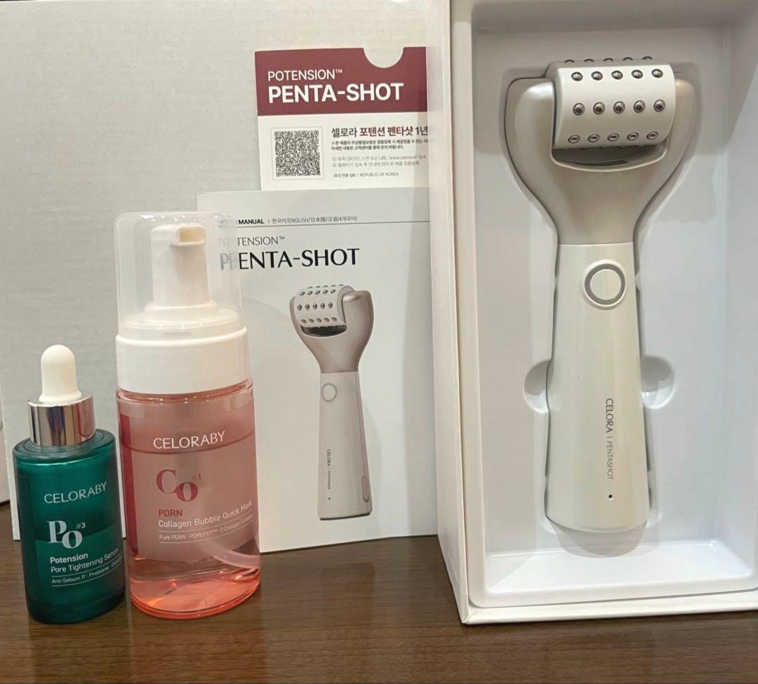 ペンタショット セロラバイ 美顔器 韓国 毛穴タイトニングセラム おまけ付き