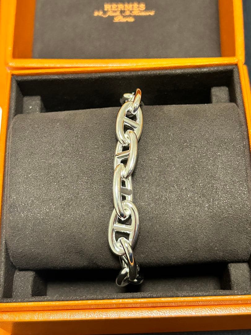 【新品未使用】HERMES シェーヌダンクル ブレスレット GM13コマ