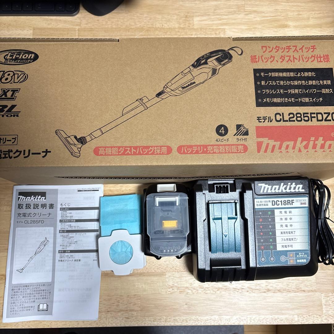 マキタ 充電式クリーナ CL285FDZO BL1860B DC18RF