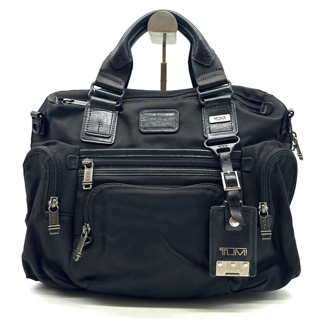 美品 トゥミ ブルックス スリム ブリーフ 2way ビジネスバッグ ベルト付き