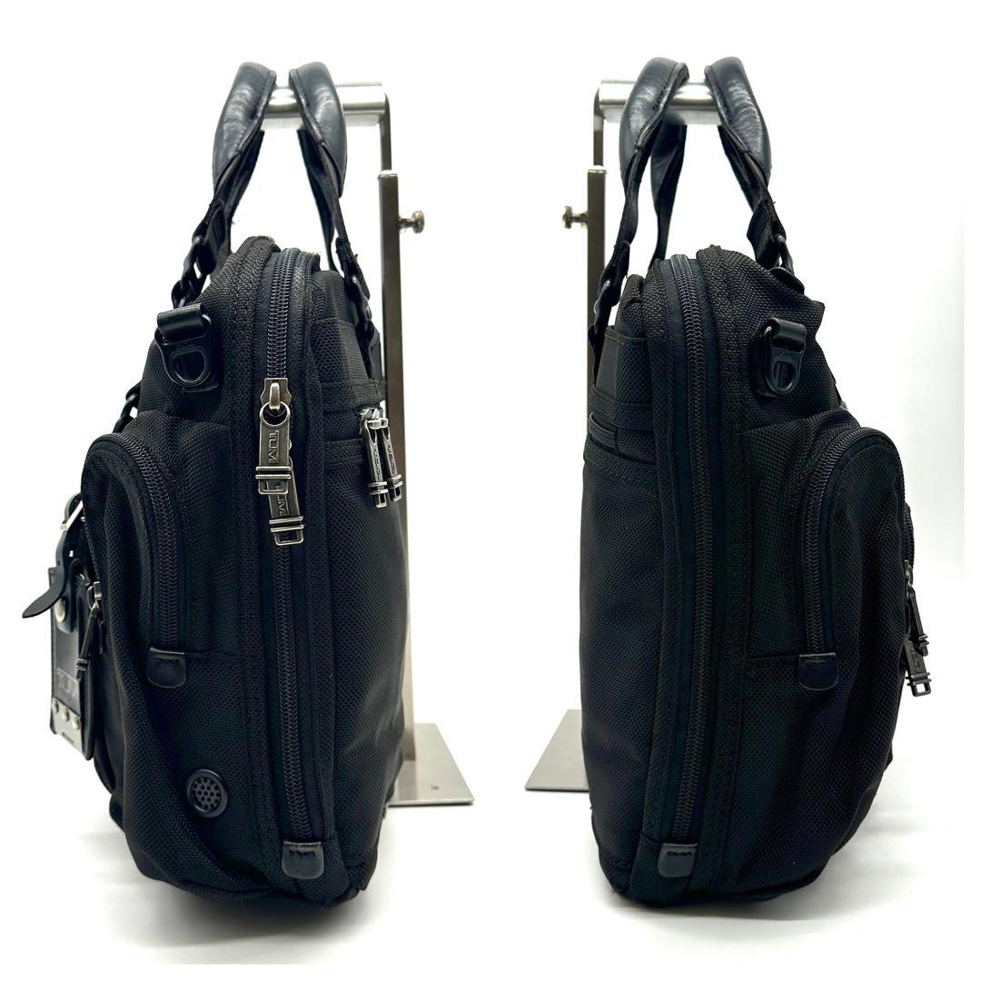 美品 トゥミ ブルックス スリム ブリーフ 2way ビジネスバッグ ベルト付き