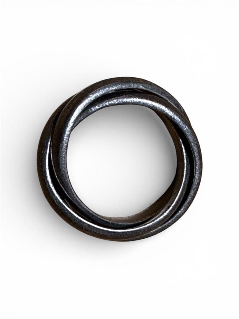 90s USA VERSANI 3連リング ヴェルサーニ　指輪